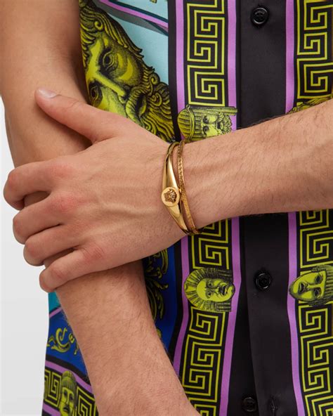 versace mens bracelets|versace necklaces men's.